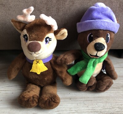 Milka Stofftier, Reh und Bär, ca 25 cm, unbespielt 