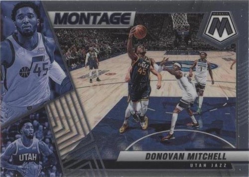 2021-22 Panini Mosaic Donovan Mitchell #20 Montage Silver Prizm