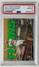 Adley Rutschman 2023 Topps Chrome Titans Rookie Green Refractor 82/99 RC PSA 10