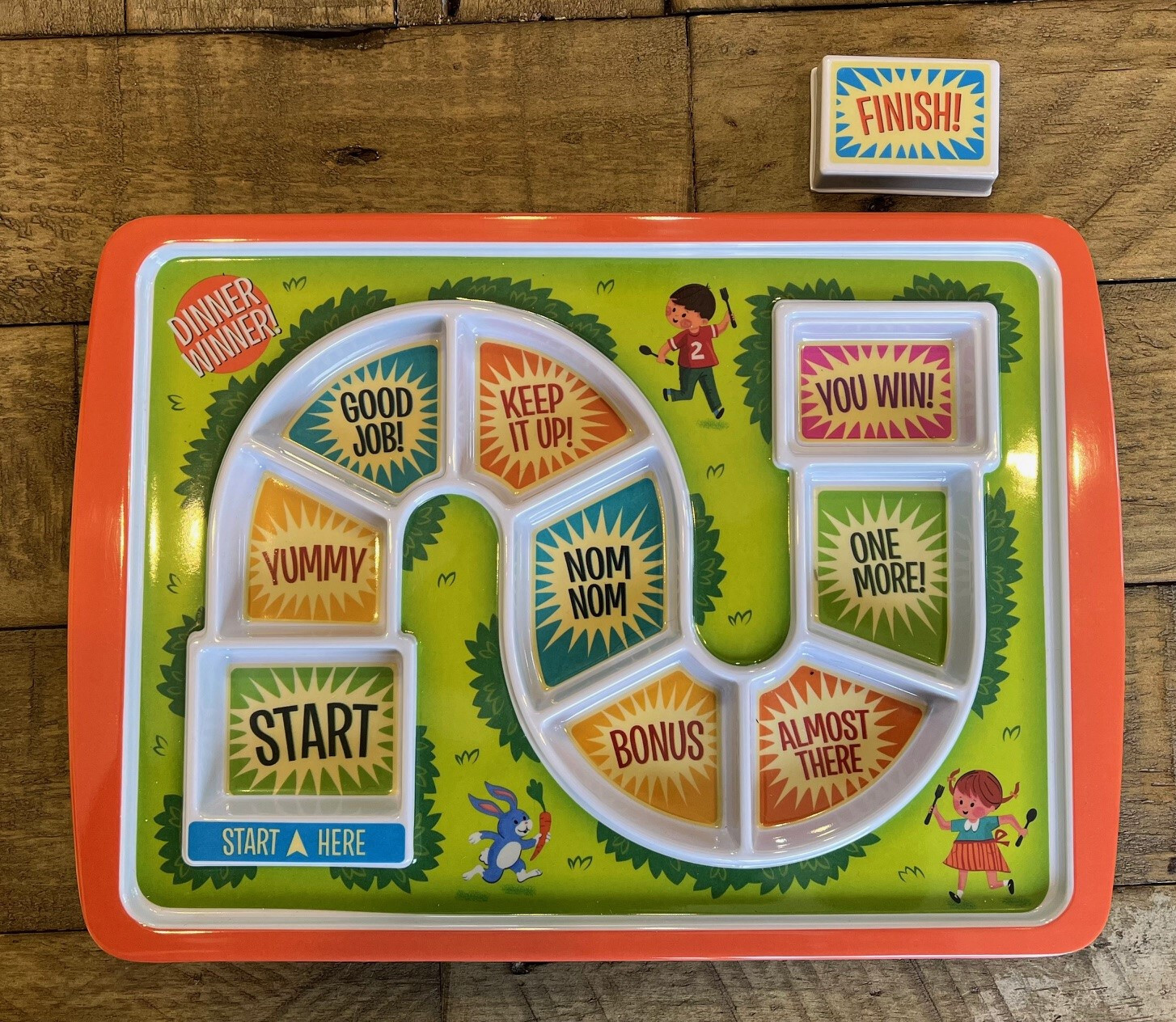 Fred and Friends Dinner Winner Kids Fun and Games Plate Fussy Picky Eaters eBay