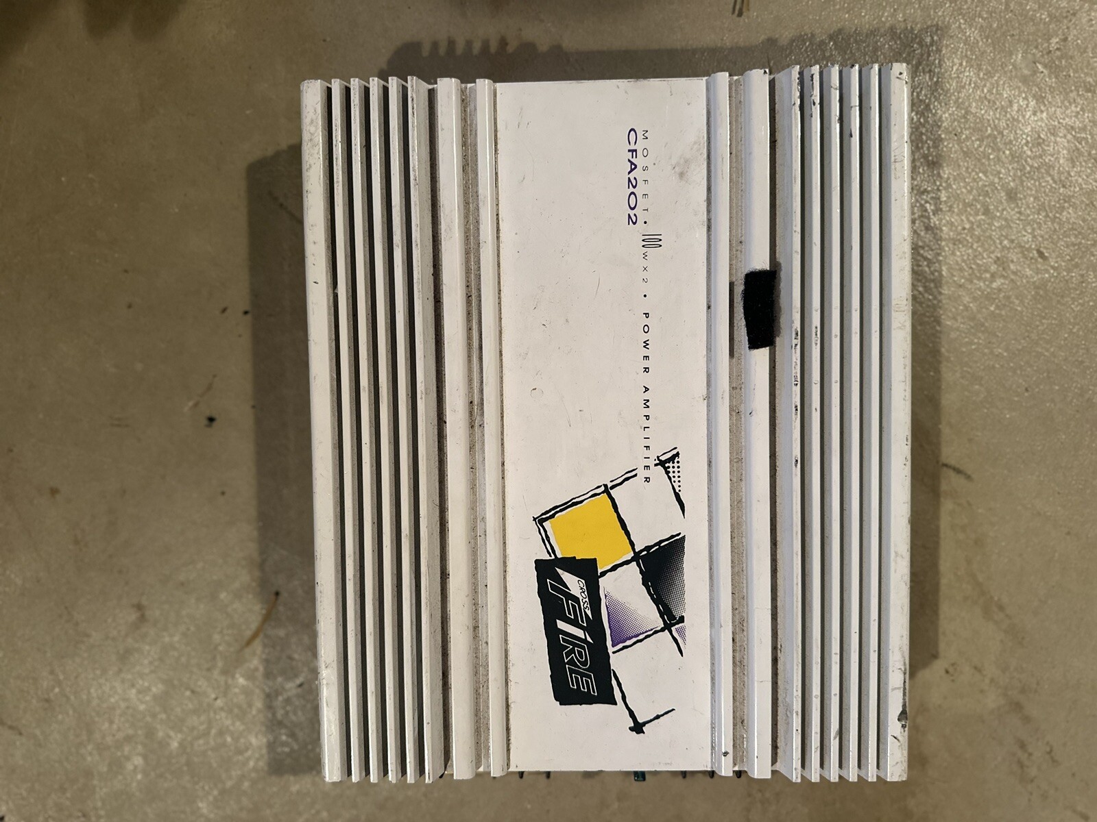 UNTESTED Crossfire CFA-202 Mosfet 100Wx2 Car Amplifier-image