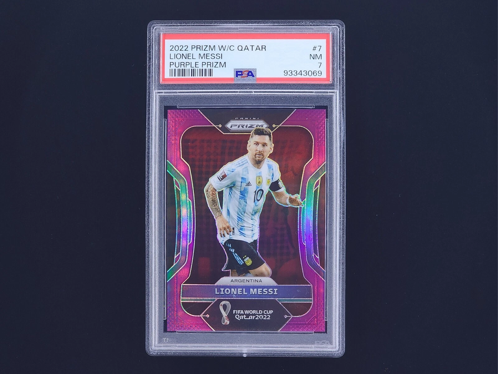 Lionel Messi 2022 Panini Prizm World Cup Purple Prizm 199/199 Argentina Ebay 1/1