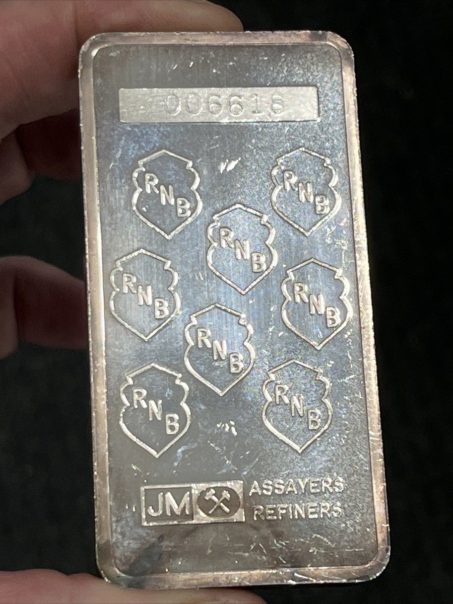 米国正規販売店購入10オンス　シルバーバー-ジョンソンマッセイ 10 oz Silver Bar - Johnson Matthey Assayers & Refiners Fine