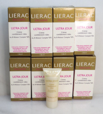 LIERAC ULTRA JOUR CREME COMBLEMENT RIDES 5ML BOXED LOT OF 8