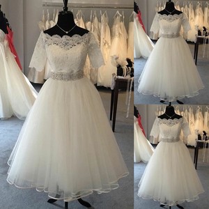ebay tea length wedding dress