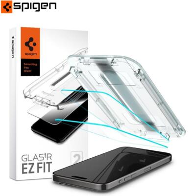 2x Displayschutz für iPhone 15 Pro Max Spigen Schutzglas Temperd Gehärtetes Glas