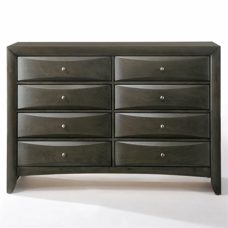 Cómoda ACME Ireland 8 cajones en roble gris Foto 3 de 4