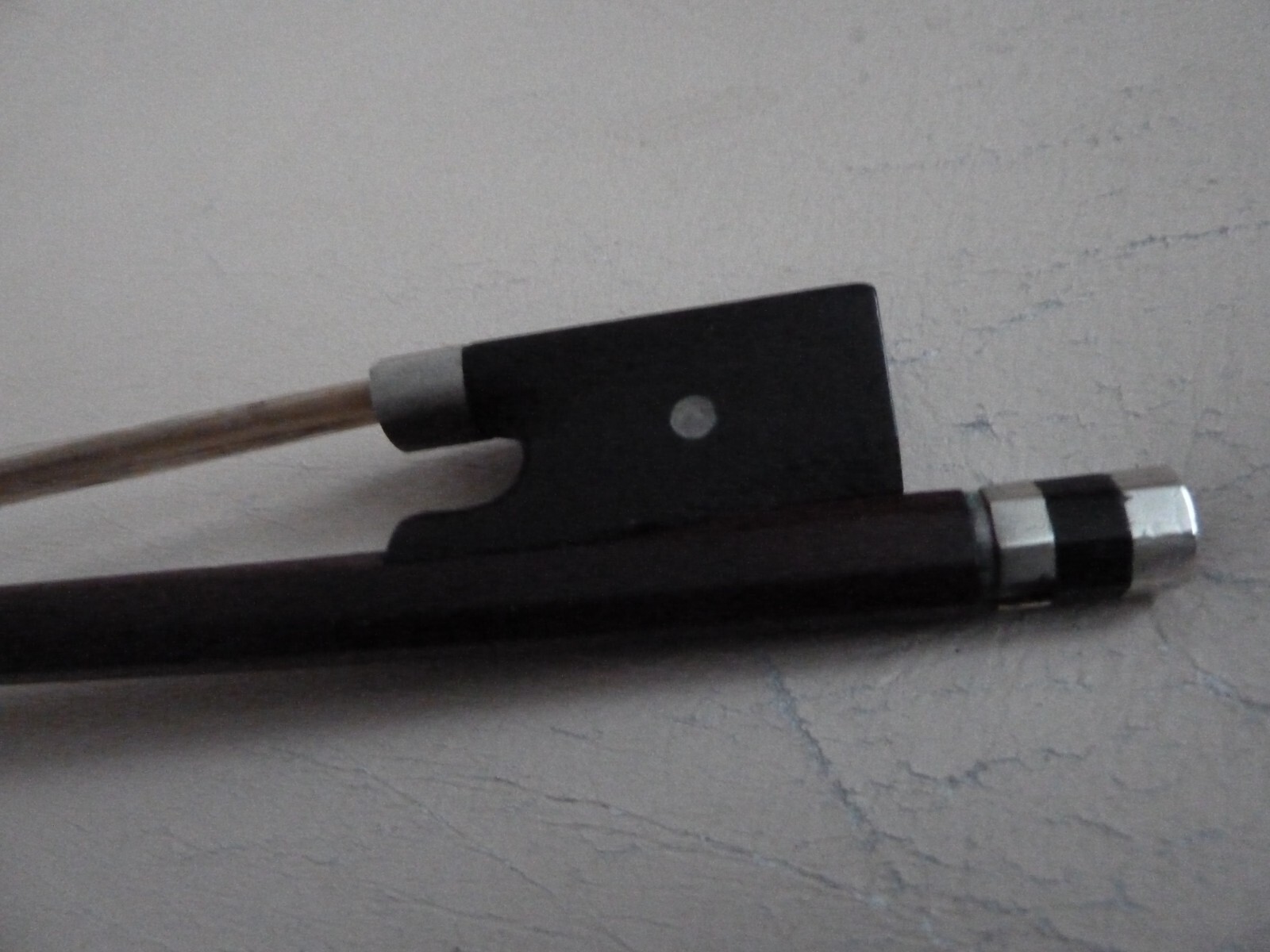 used violin bow 4/4 size antique silver/ metal tipped ? eBay