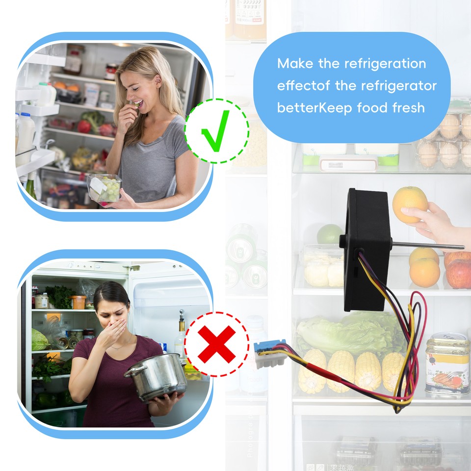 For Refrigerator Folding Door Freezer DC Fan Motor RDD056X22