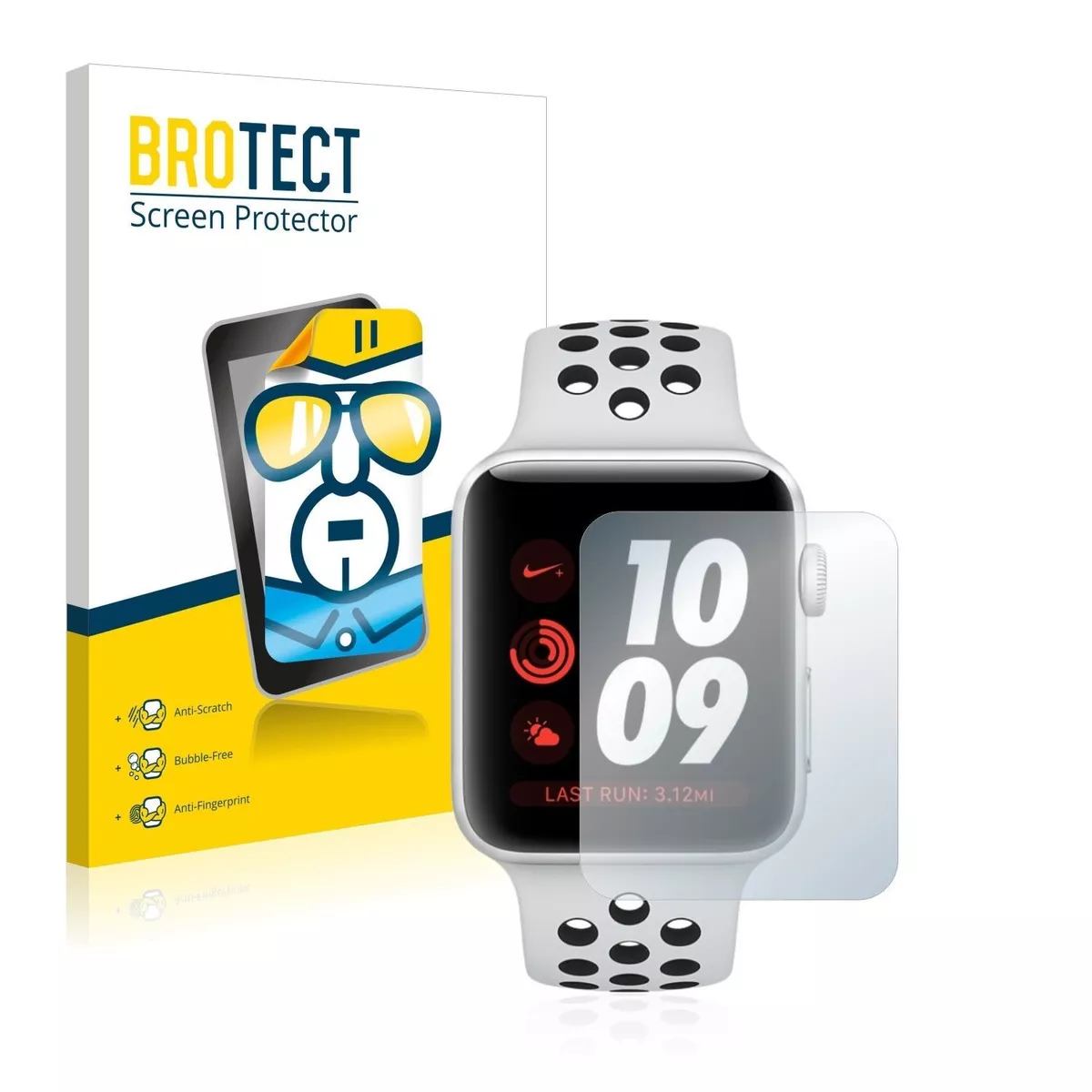 Apple Watch Nike Plus Series 3 (42 mm), 2 x BROTECT® HD-Clear Screen Protector