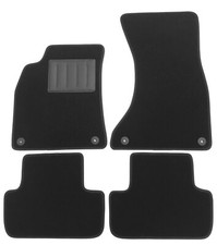 ASC tappetini auto set 4pz AUDI A4 B8 2008 2015 con bottoni e battitacco gomma