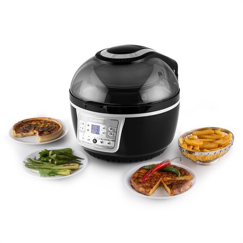 HOT: INFRAROT HALOGEN HEIßLUFT BACK OFEN FRITEUSE GARGERÄT KOCHTOPF GRAU-SCHWARZ - Bild 10 von 11