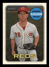 2018 Topps Heritage Reverse Flip Stock 1:512 #480 Anthony DeSclafani Reds SSP /5