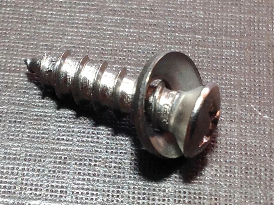 100p #8 x 5/8 с #6 головкой из нержавеющей стали гарнир молдинг винты зенкованные шайбы GM - Изображение 4 из 4