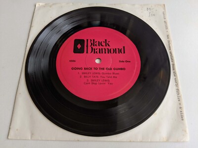 Various Artists - Going Back To The Old Gumbo EP -Black Diamond -Vinyl 7'' 33 RPM