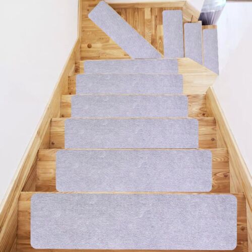 2 x tapis d'escalier adhésif antidérapant tapis d'escalier tapis d'escalier 70*22*4,5 cm matériau PVC - Photo 1/60