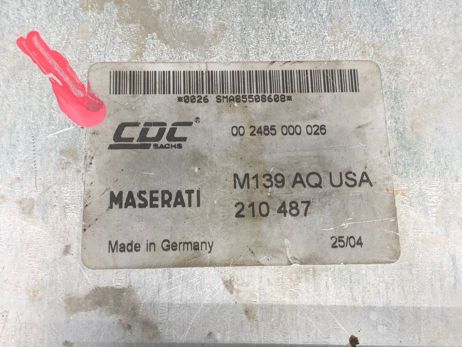 2005 Maserati Quattroporte M139 Suspension Control Module Unit 210487 OEM