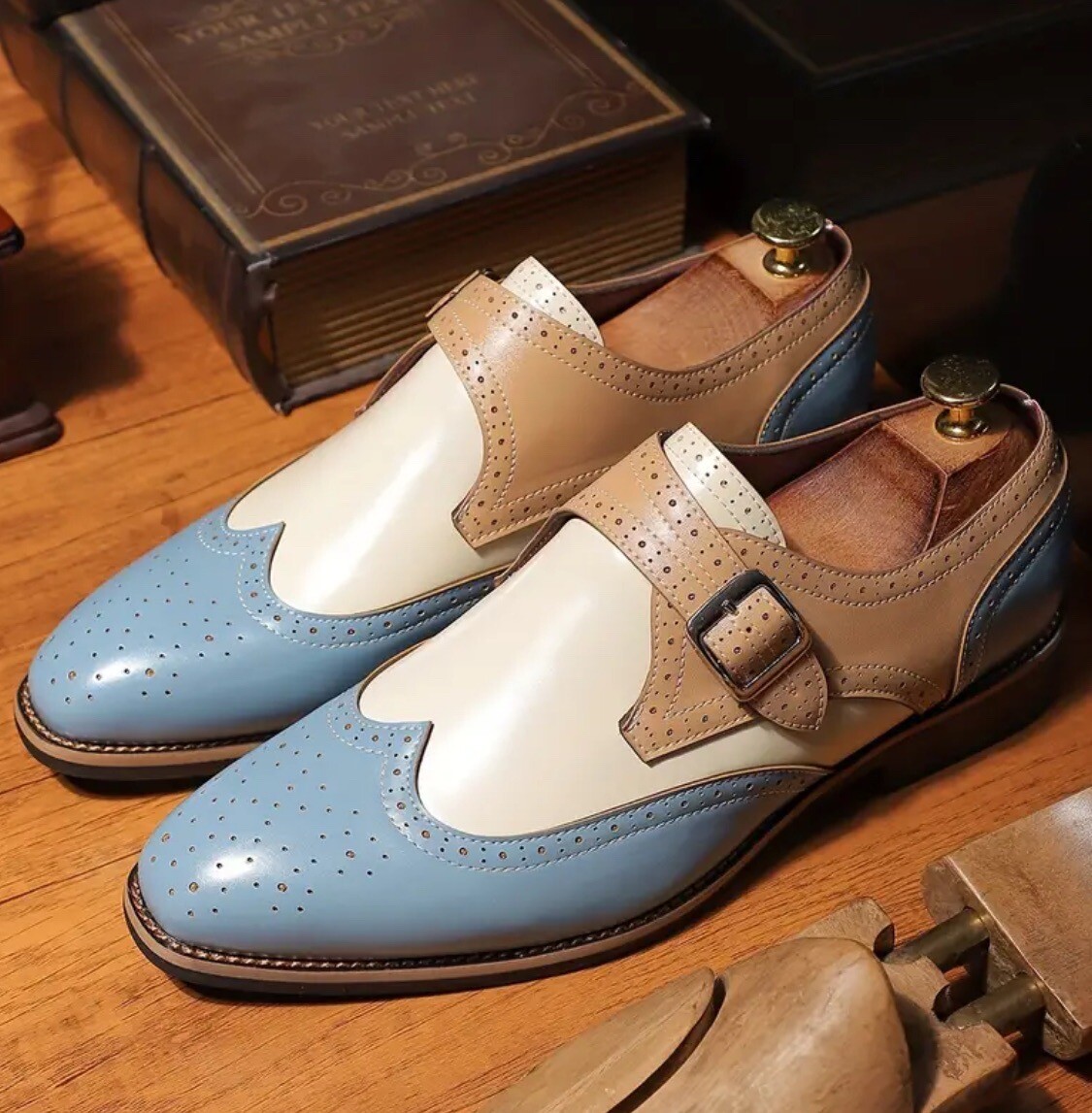 navy blue dress for baby girl Giovanni Light Blue Men's Lace-Up Dress Shoes Croc Print Style-TERENCE –  DESIGN MENSWEAR main image 1
