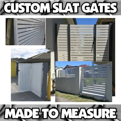 Business - Slat Swing Gate kits - Custom Size DIY SQM Driveway Gates Home - Picture 5 of 14