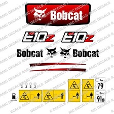 BOBCAT E10Z MINI DIGGER DECAL STICKER SET