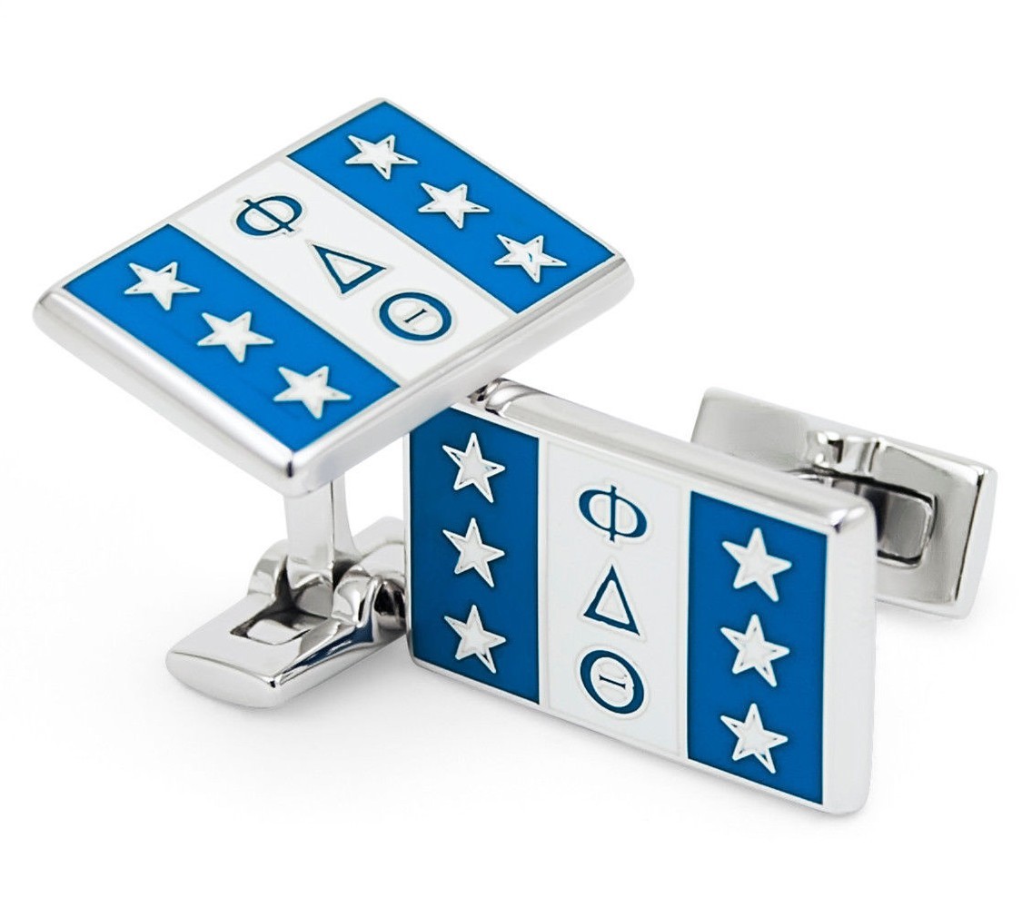 Phi Delta Theta Fraternity Custom-Made Flag Cuff Links NEW!