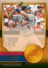 #GG-70 Albert Pujols - St. Louis Cardinals - 2012 Topps - Golden Greats Baseball