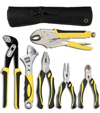 Pliers Set 6pieces 10inch Groove Joint Pliers 8inch Adjustable Wrench Combinatio