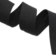 Lakesstory Wide Single Fold Bias Tape Hem Facing - 3 Yds. x 7/8" Black 