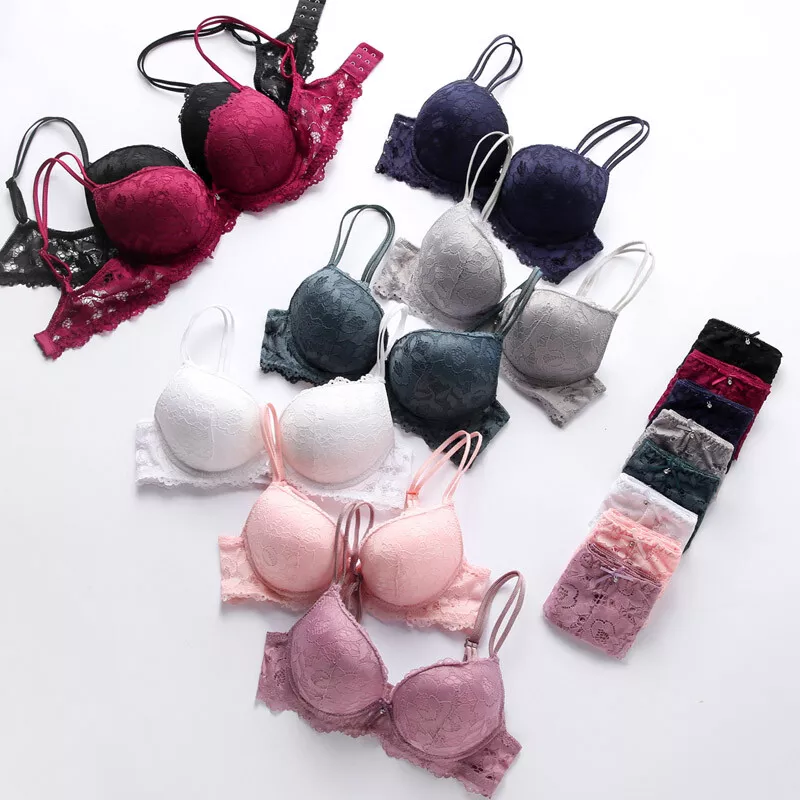 Extreme Push up Bra & Panties Set For Women's Boost Plunge Sexy