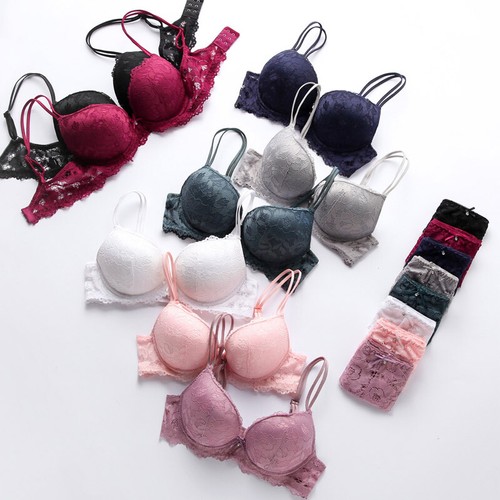 Extreme Push Up BH & Höschen Set für Damen Boost Tauchen sexy Dessous Spitze BH - Bild 1 von 42