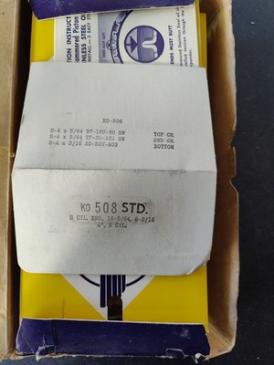 American Hammered Piston Ring Set KO508 STD fits 1963-68 Mustang 289 V8 4'' Bore