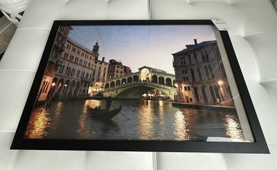 ''The Rialto Bridge'' in Venice Framed Photograph