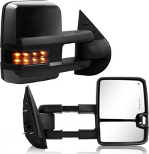 2007-2014 Silverado Sierra Towing Mirror Pair   Compatible Replacement