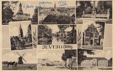 Jever i.Oldbg., Mehrbildkarte gl1950 F8639