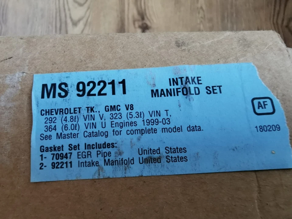Intake manifold gasket set for HUMMER H2 6.0 V8 FEL-PRO MS92211 - Image 3 of 4