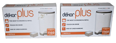 Dekor Plus Diaper Pail 4 Refills Holds Up To 2320 Diapers New Sealed
