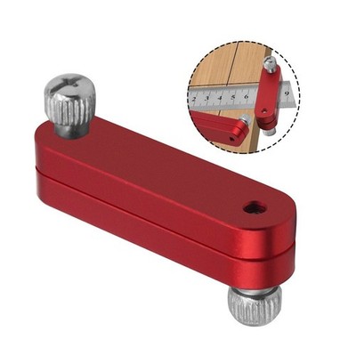 Carpenter Measuring Tool Adjustable Positioning Block for Steel Rulers