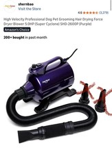 High Velocity Professional Dog Pet Grooming Hair Drying Force Dryer Blower