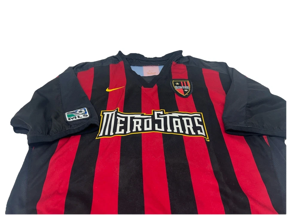 Vintage Nike Metrostars MLS Jersey Home 2003/2004 Sz Medium - Image 3 of 4