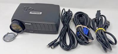 InFocus LP70+ IN10 Mobile DLP Video Projector with Cables 113 Lamp Hours Used