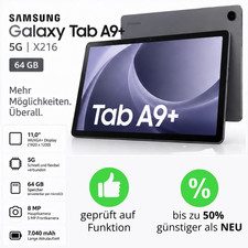 Samsung Galaxy Tab A9+ Plus 5G 11" SM-X216 64GB Wi-Fi + 5G + Tablet PC WIE NEU