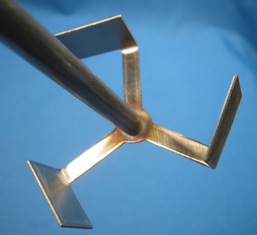 STAINLESS STEEL STIRRER SHAFT 3-BLADE 225 X 7.9 MM FREE SHIPPING 11