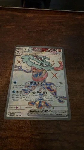 Greninja ex 198/167 Ultra Rare Twilight Masquerade Pokemon Holo Near Mint