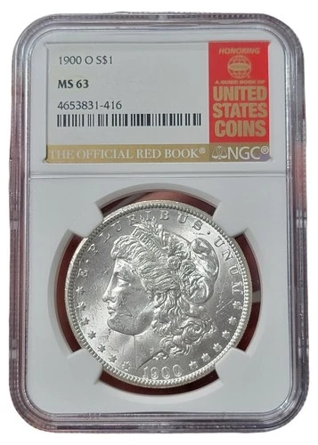 1900 New Orleans Mint Silver $1 Morgan Dollar NGC Certified MS63