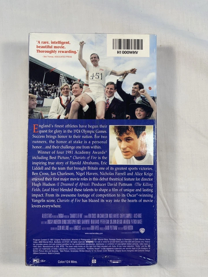 Chariots of Fire VHS 1992 New Factory Sealed - Image 2 of 4