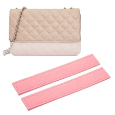 7 x 1.2 Inch Base Shaper, 2 Pcs Purse Organizer Insert for Tote Bag, Pink