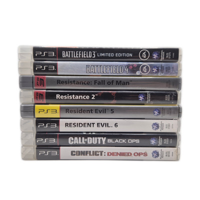 PlayStation 3 Spiele Bundle - Battlefield, Resistance, Resident Evil (8 Spiele)