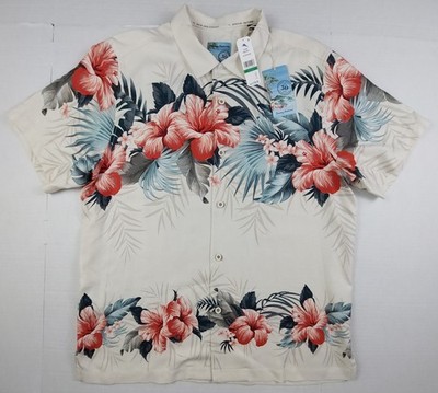 Tommy Bahama 30th Anniversary Ohana Tropics Shirt Mens Large 100% Silk NWT $158