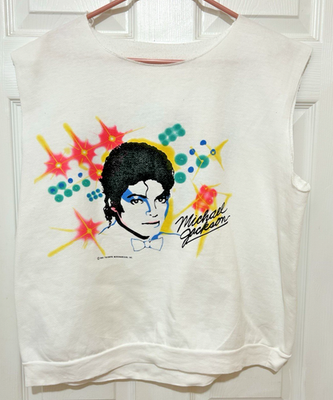 Vintage 1984 Michael Jackson Victory Tour Official Sleeveless