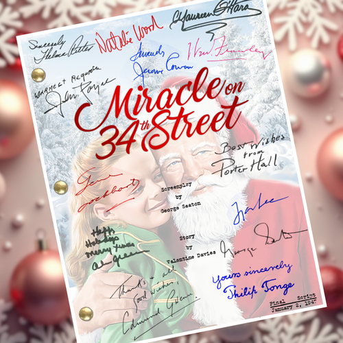 Miracle On 34th Street Script Signed Autograph Reprints 156 Pages 1947 Collector - Picture 1 of 13